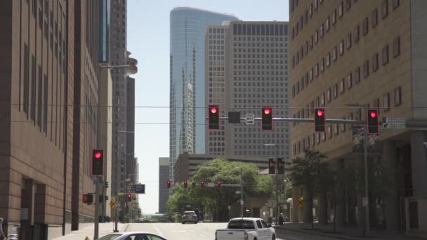 Světla Křižovatce Houston Spojené Státy Americké — Stock video