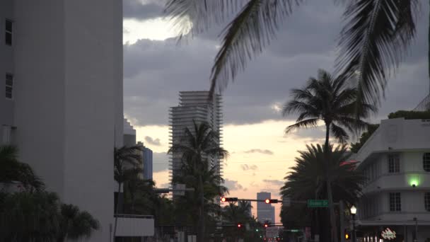 Prédios Blocos Apartamentos Noite Estados Unidos América — Vídeo de Stock