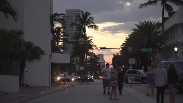 Rua Noite Estados Unidos América — Vídeo de Stock