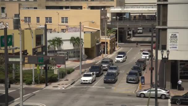 Tilt View Street Miami — Αρχείο Βίντεο