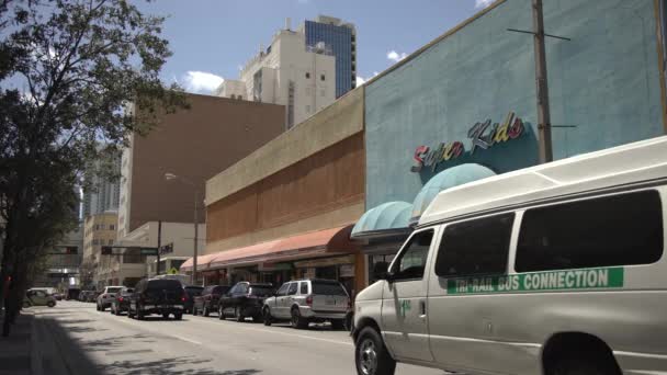 Conducir Una Calle Miami — Vídeos de Stock