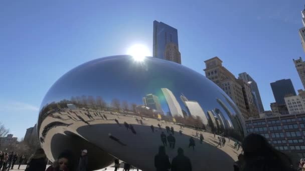 Башни Фасоль Чикаго Соединенные Штаты Америки — стоковое видео
