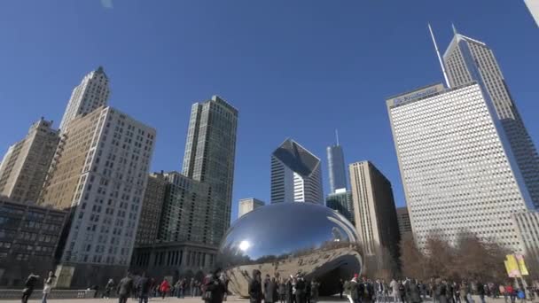 Башни Фасоль Чикаго Соединенные Штаты Америки — стоковое видео