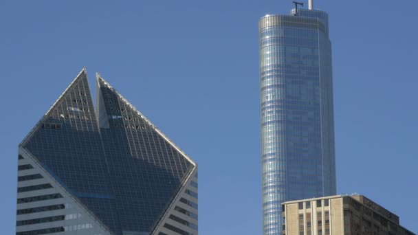 Верхівки Skyscraper Чикаго — стокове відео