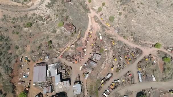 Aerial View Ghost Town — Αρχείο Βίντεο