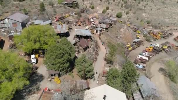 Αεροφωτογραφία Του Ορυχείου Gold King Και Ghost Town — Αρχείο Βίντεο