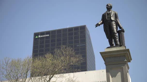 Estatua Nueva Orleans Estados Unidos América — Vídeos de Stock