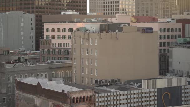 Pan Visão Esquerda Edifícios Estados Unidos América — Vídeo de Stock