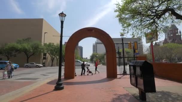 Arco Storico Del West End Dallas — Video Stock