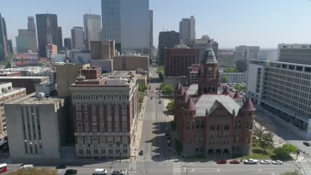 Вид Воздуха Даллас Улицы — стоковое видео