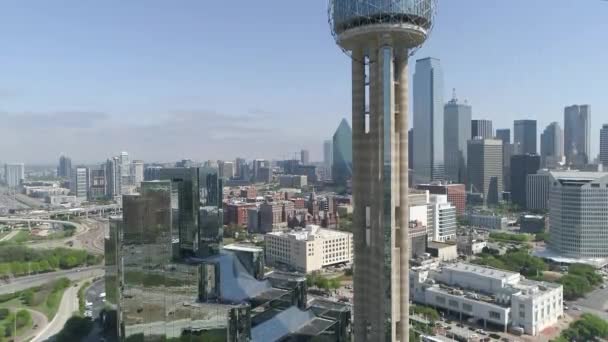 Luchtfoto Van Dallas Verenigde Staten Van Amerika — Stockvideo