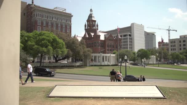 Viejo Museo Rojo Dallas — Vídeo de stock