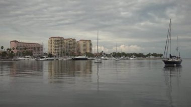 St. Petersburg, Florida 'daki limana yakın binalar.