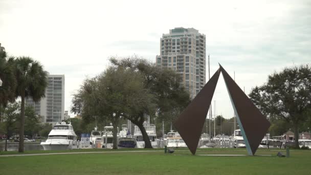 Scultura Parco San Pietroburgo Florida — Video Stock