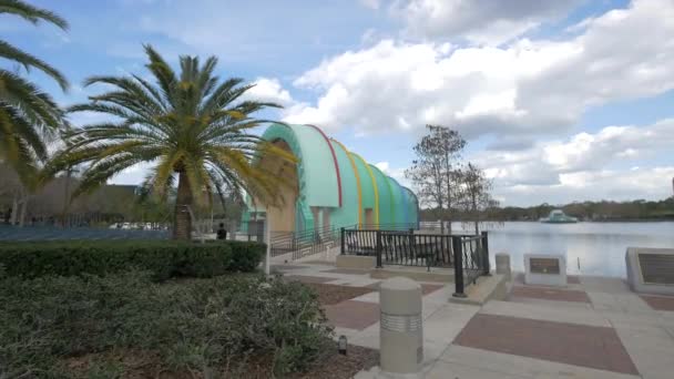 Disney Amphitheater Lake Eola Park — Stock Video