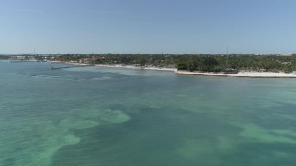 Вид Воздуха Океан Пляж — стоковое видео