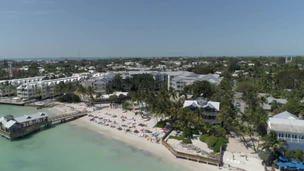 Αεροφωτογραφία Της Ακτής Του Ωκεανού Στο Key West — Αρχείο Βίντεο