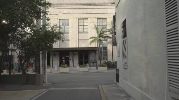 Custom House Seberang Jalan — Stok Video