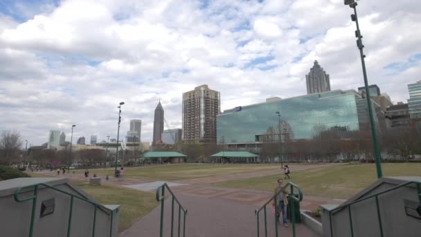 Atlanta Daki Centennial Olimpiyat Parkı — Stok video