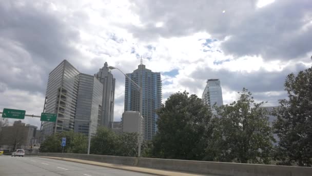 Vista Dei Grattacieli Atlanta — Video Stock