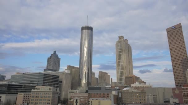 Felhőkarcolók Atlanta Nézet — Stock videók