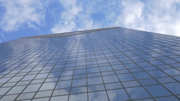 Vista Inclinada Hacia Abajo Rascacielos — Vídeos de Stock