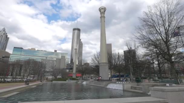 Reflekterande Poolen Atlanta — Stockvideo