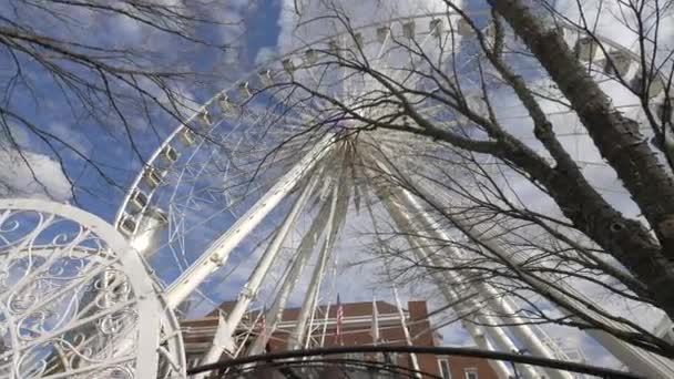 Skyview Ferris Wheel Atlantě — Stock video