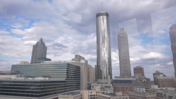 Κτίρια Και Ουρανοξύστες Στην Ατλάντα — Αρχείο Βίντεο