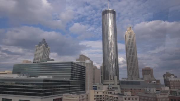 Wolkenkrabbers Atlanta Uitzicht — Stockvideo