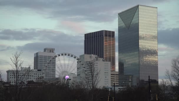 Edifici Ruota Panoramica Atlanta — Video Stock