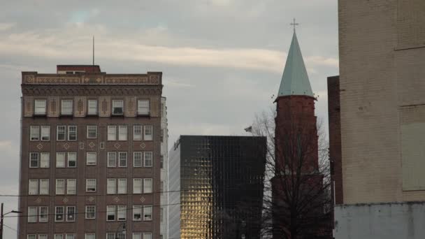 Basílica Del Sagrado Corazón Jesús Con Torre — Vídeos de Stock