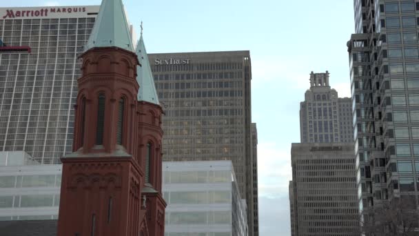 Gebouwen Kerk Atlanta — Stockvideo