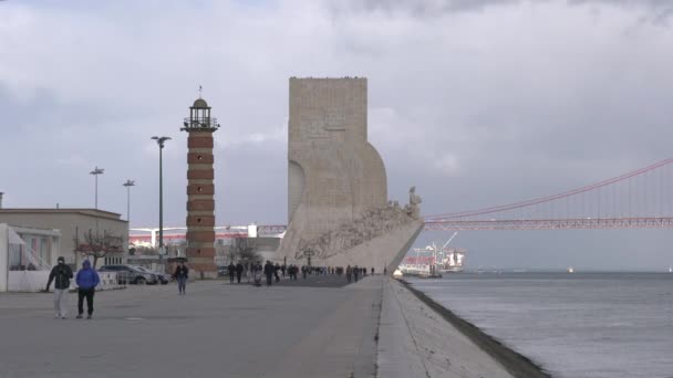 Deniz Feneri Keşifçiler Anıtı — Stok video