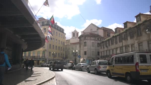 Rua Com Edifícios Antigos — Vídeo de Stock