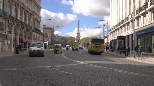 Vista Conducir Rua Dezembro — Vídeo de stock