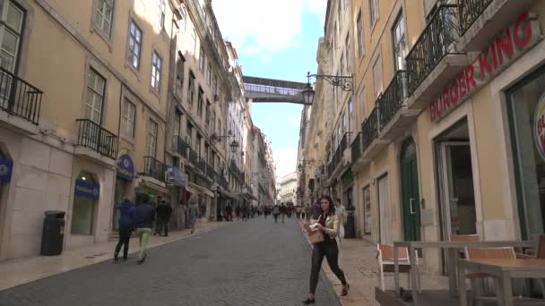 Carmo Gade Med Santa Justa Lift – Stock-video