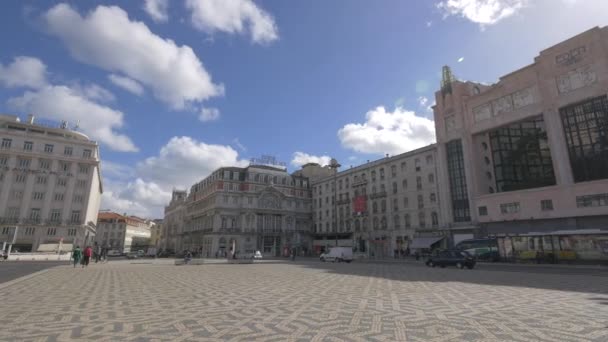 Будинки Площі Реставрадорес — стокове відео