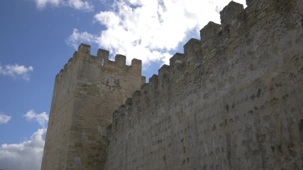 Parede Pedra Torre — Vídeo de Stock