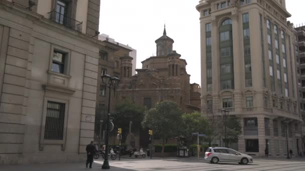 Iglesia Manteria Otros Edificios — Vídeos de Stock