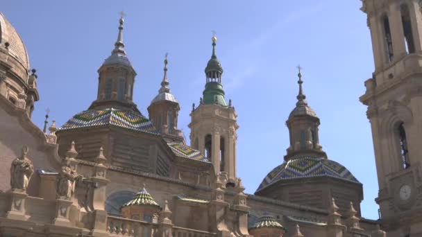 Cupolas Colorful Mosaic Roof — Stock Video