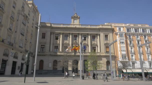 Conselho Provincial Zaragosa — Vídeo de Stock