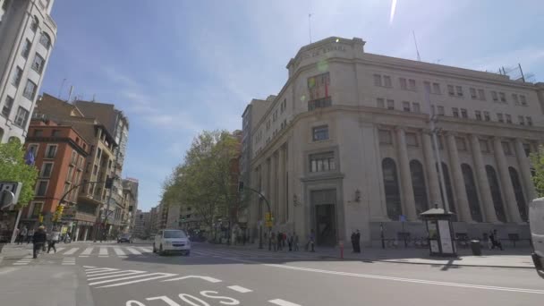 Edificio Banco Espana — Video Stock