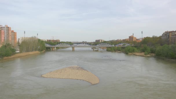 Rivière Ebre Puente Del Pilar — Video