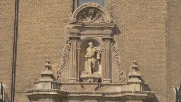 フアン パネテス教会の彫刻 — ストック動画