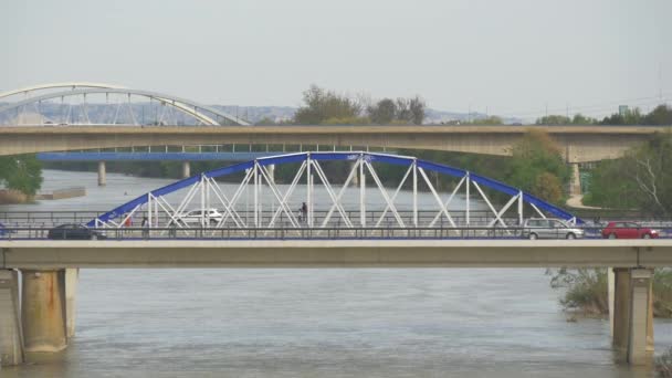 Brücke Über Den Ebro — Stockvideo