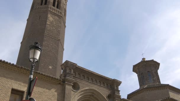 Церковь Пабло Башня Мудежар — стоковое видео