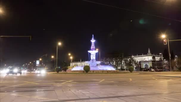 Timelapse Plaza Don Juan Austria Nuit — Video