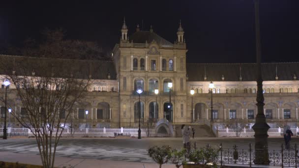 Prendre Des Photos Plaza Espana Nuit — Video