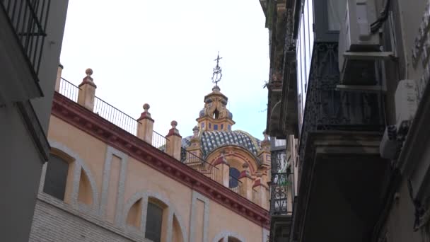 Kuppel Der Kirche San Alberto Magno — Stockvideo